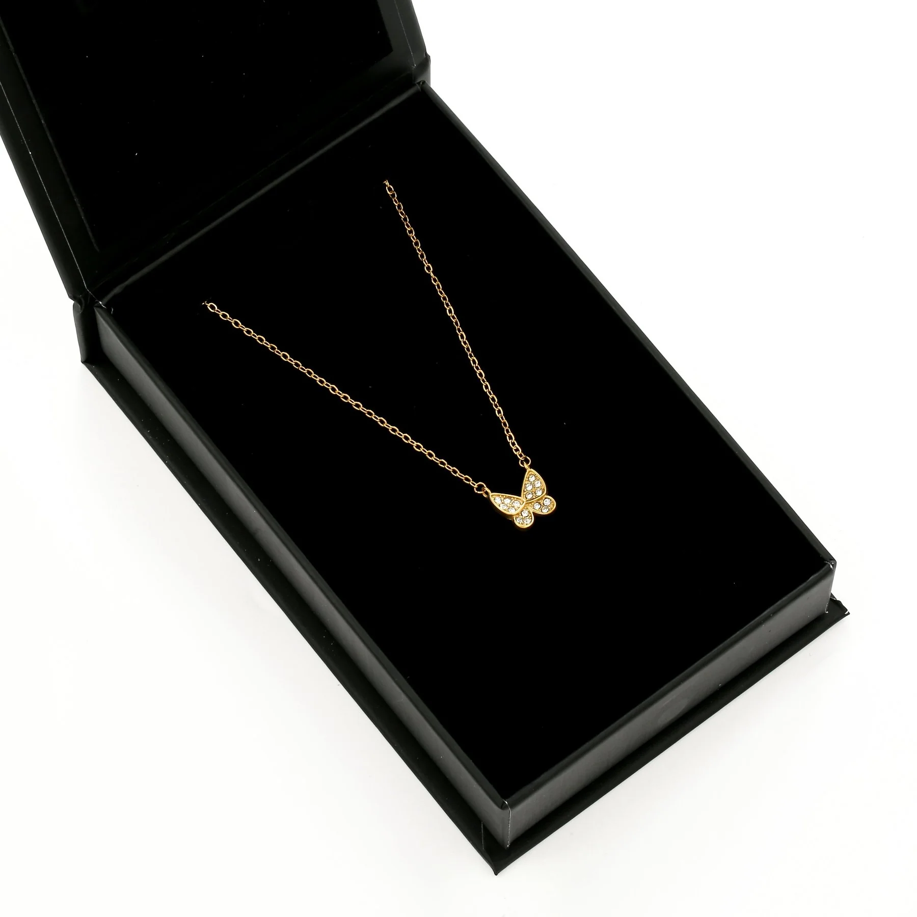 Iced Butterfly Necklace - Image 3
