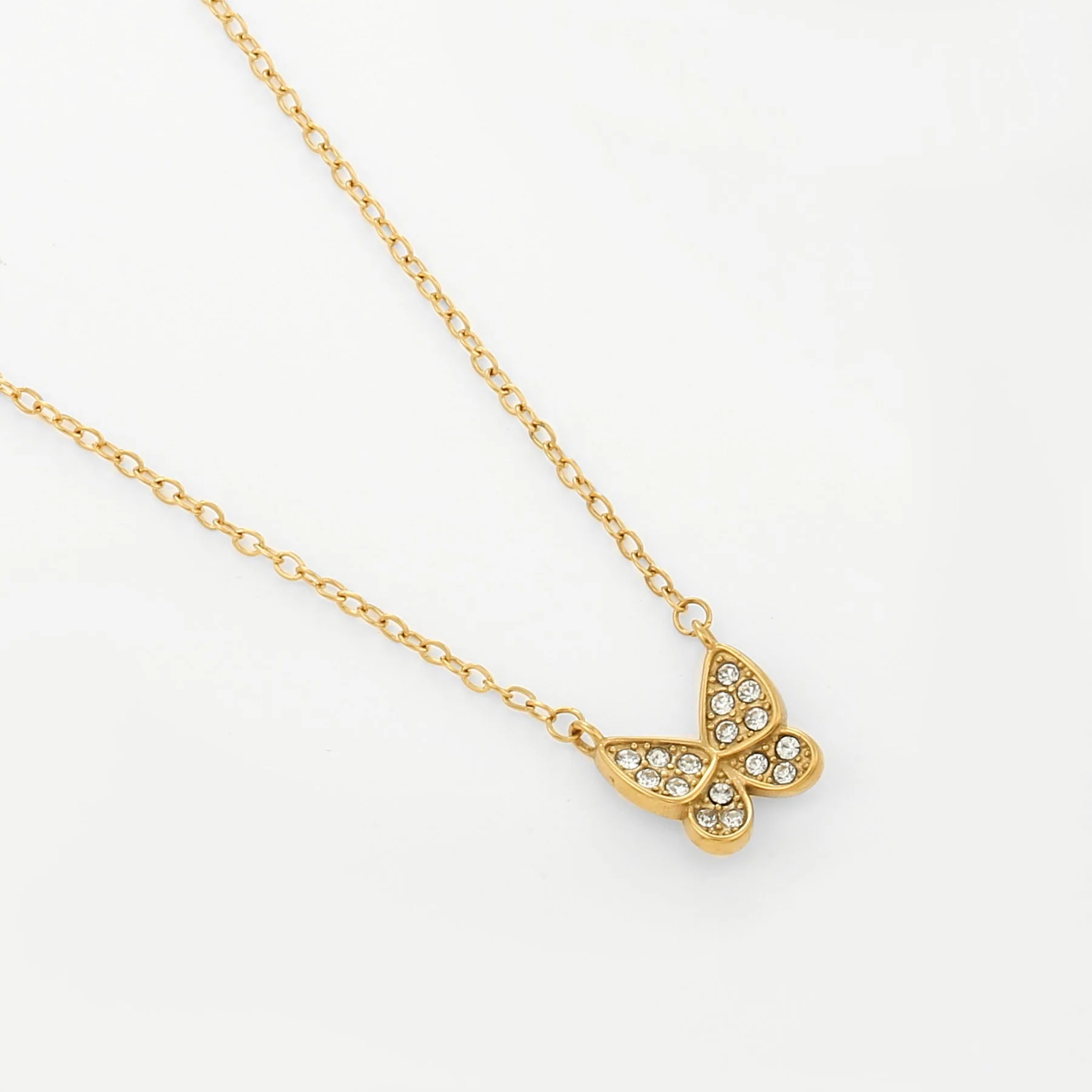 Iced Butterfly Necklace - Image 4