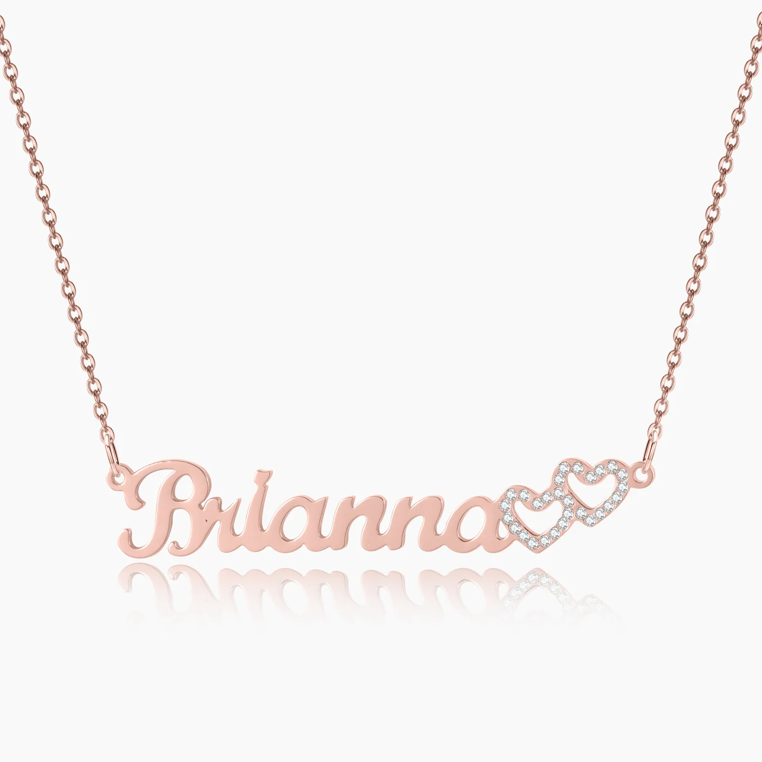 Iced Hearts Name Necklace - Image 8