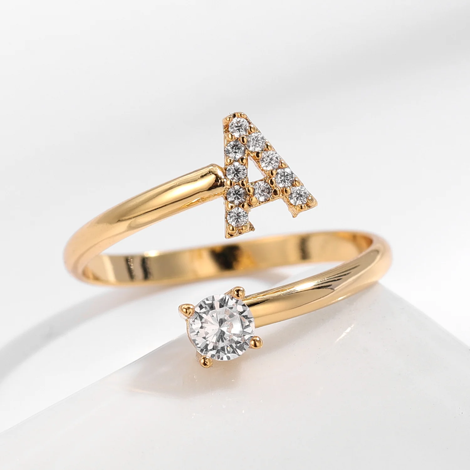 Iced Initial Ring - Image 3
