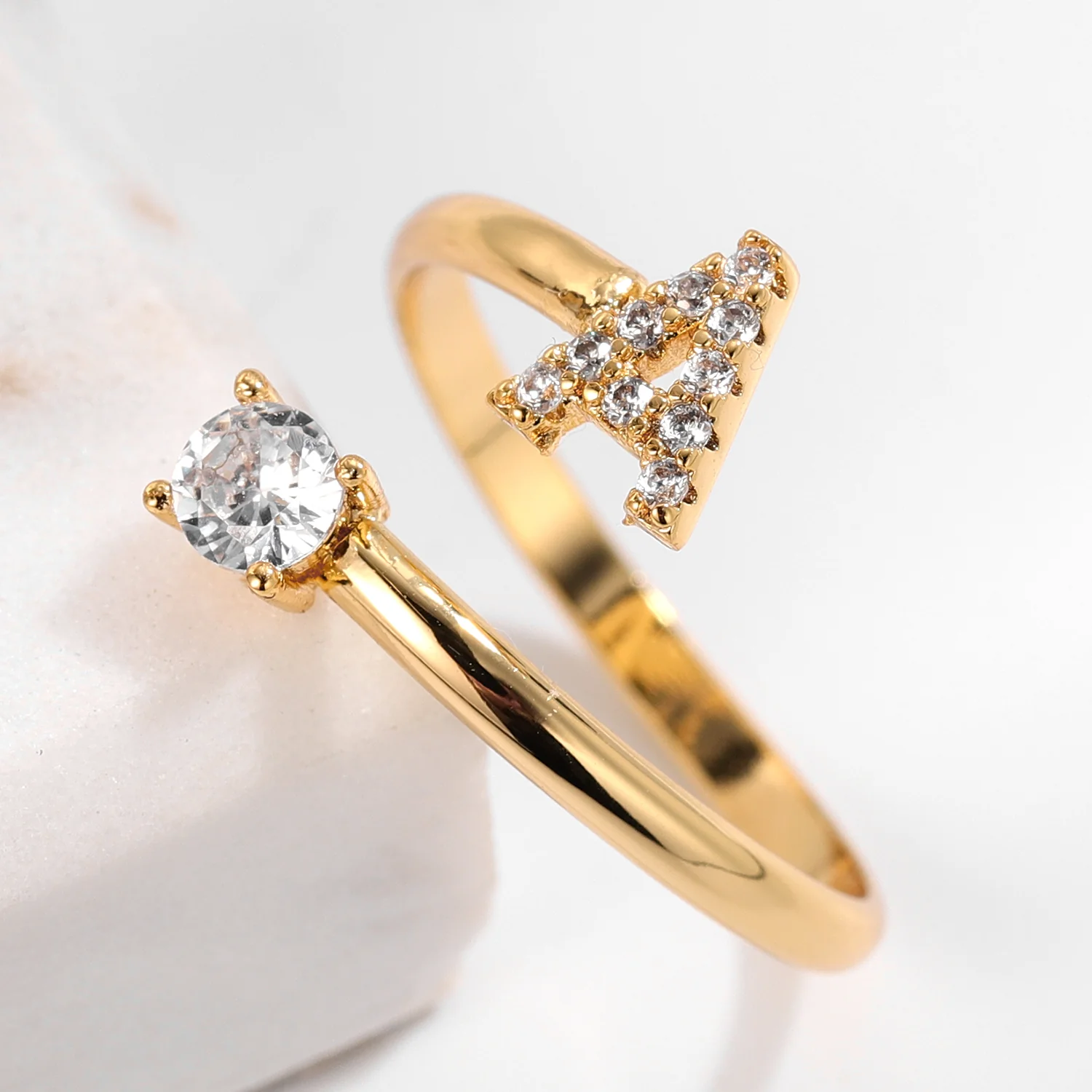 Iced Initial Ring - Image 7