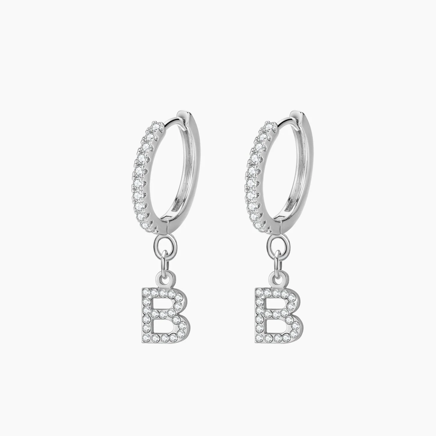 Iced Letter Earrings - Image 4