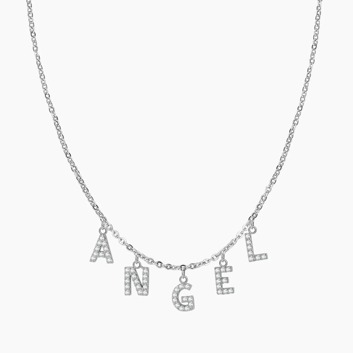 Iced Letter Name Choker Necklace - Image 4