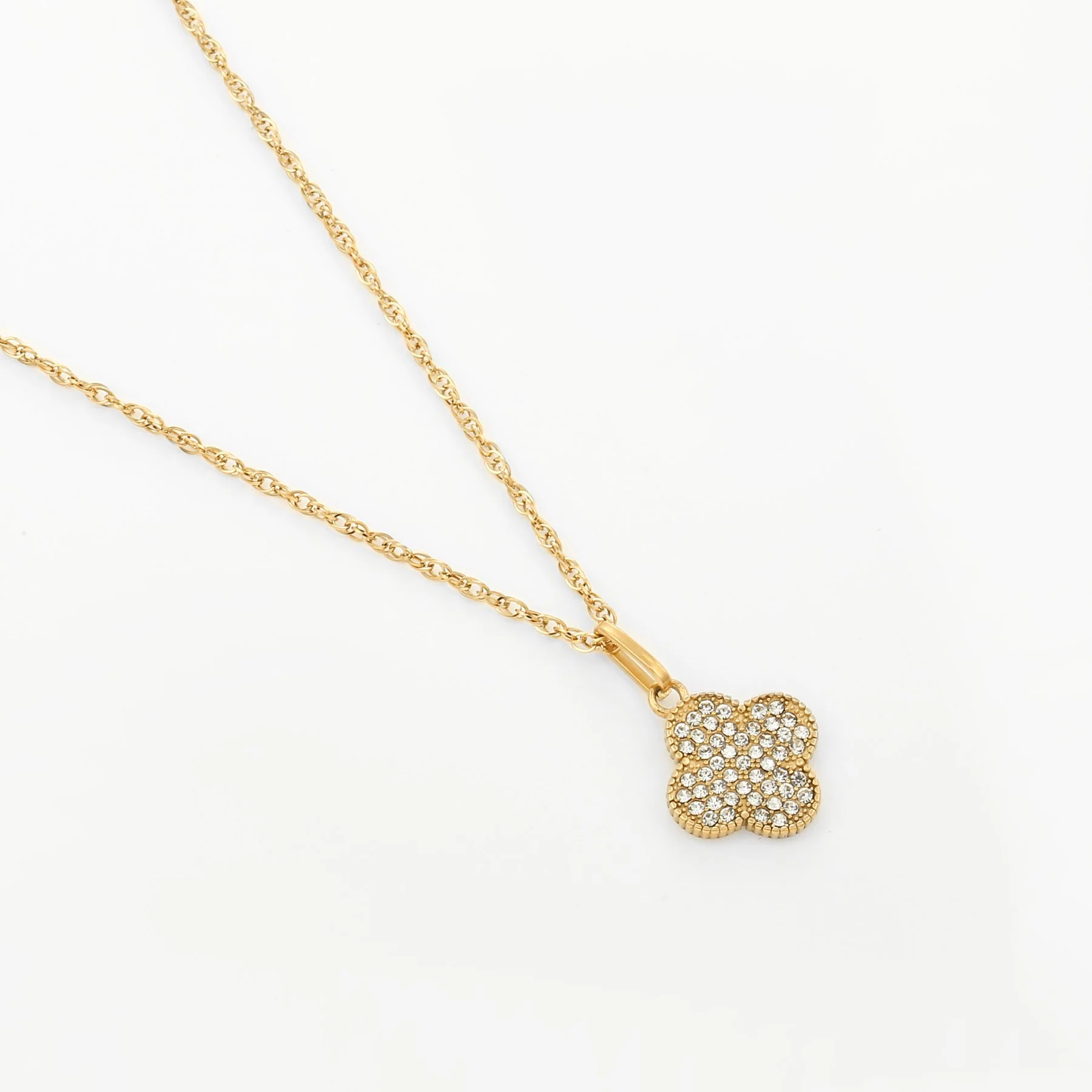 Iced Lucky Pendant Necklace - Image 4