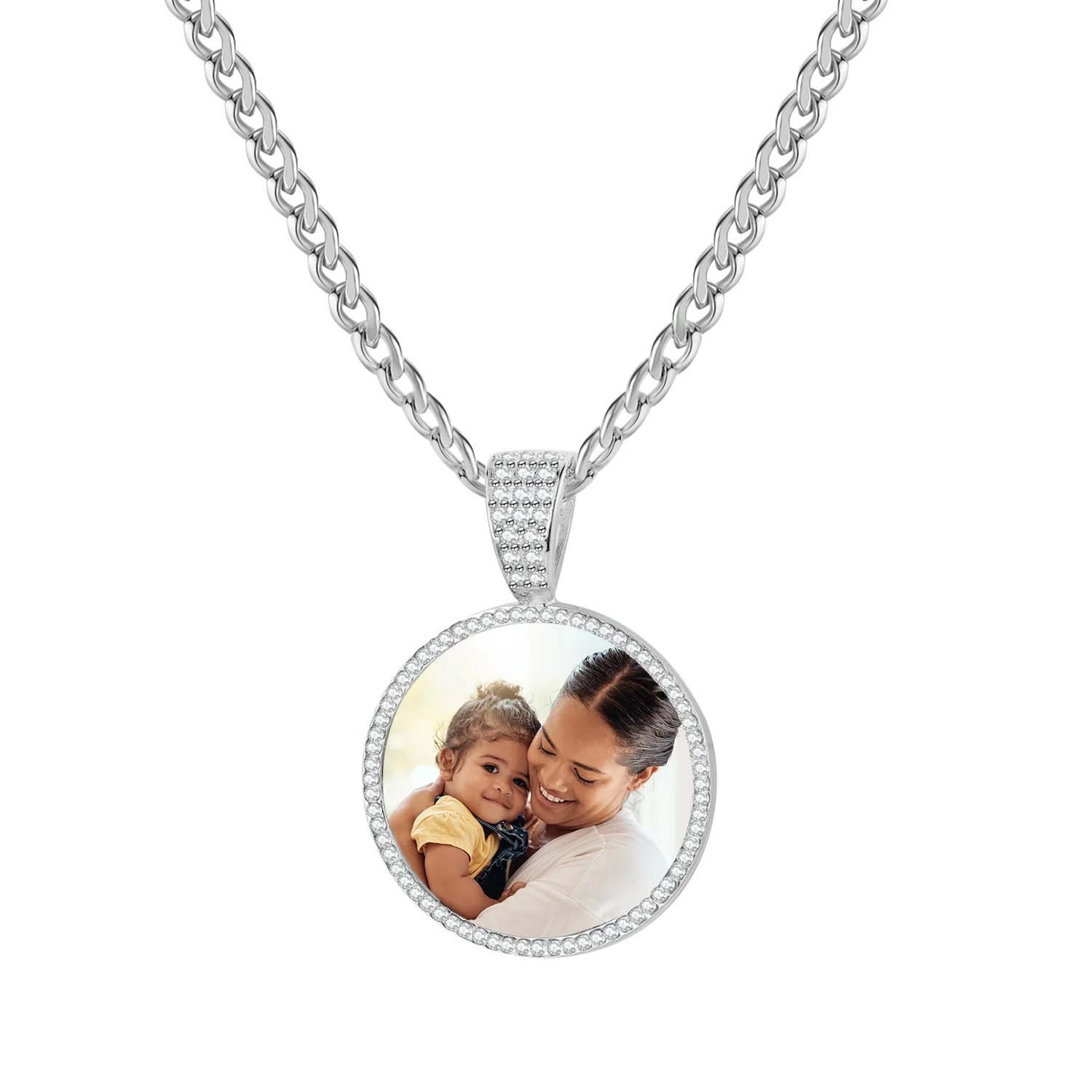 Iced Photo Pendant w/ Cuban Chain - Image 10