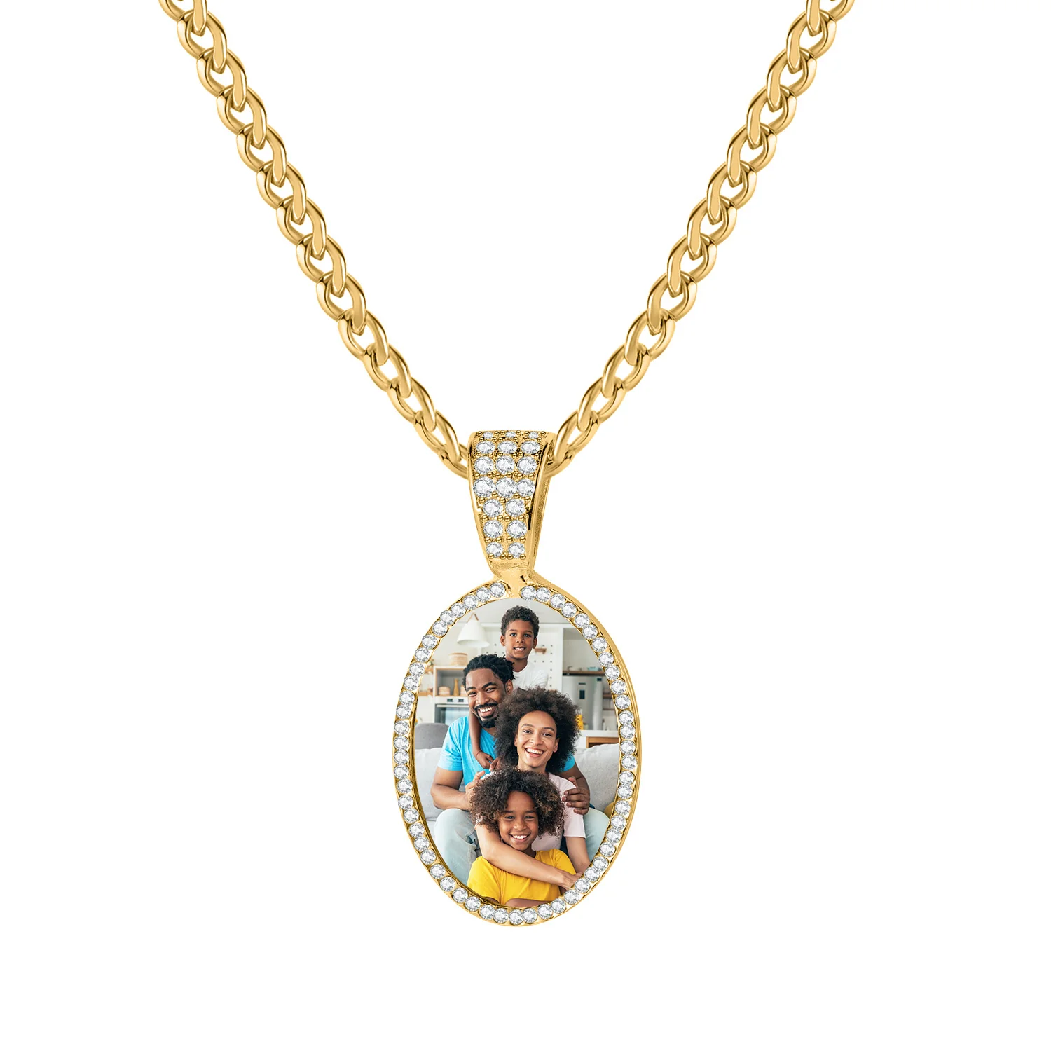 Iced Photo Pendant w/ Cuban Chain - Image 13