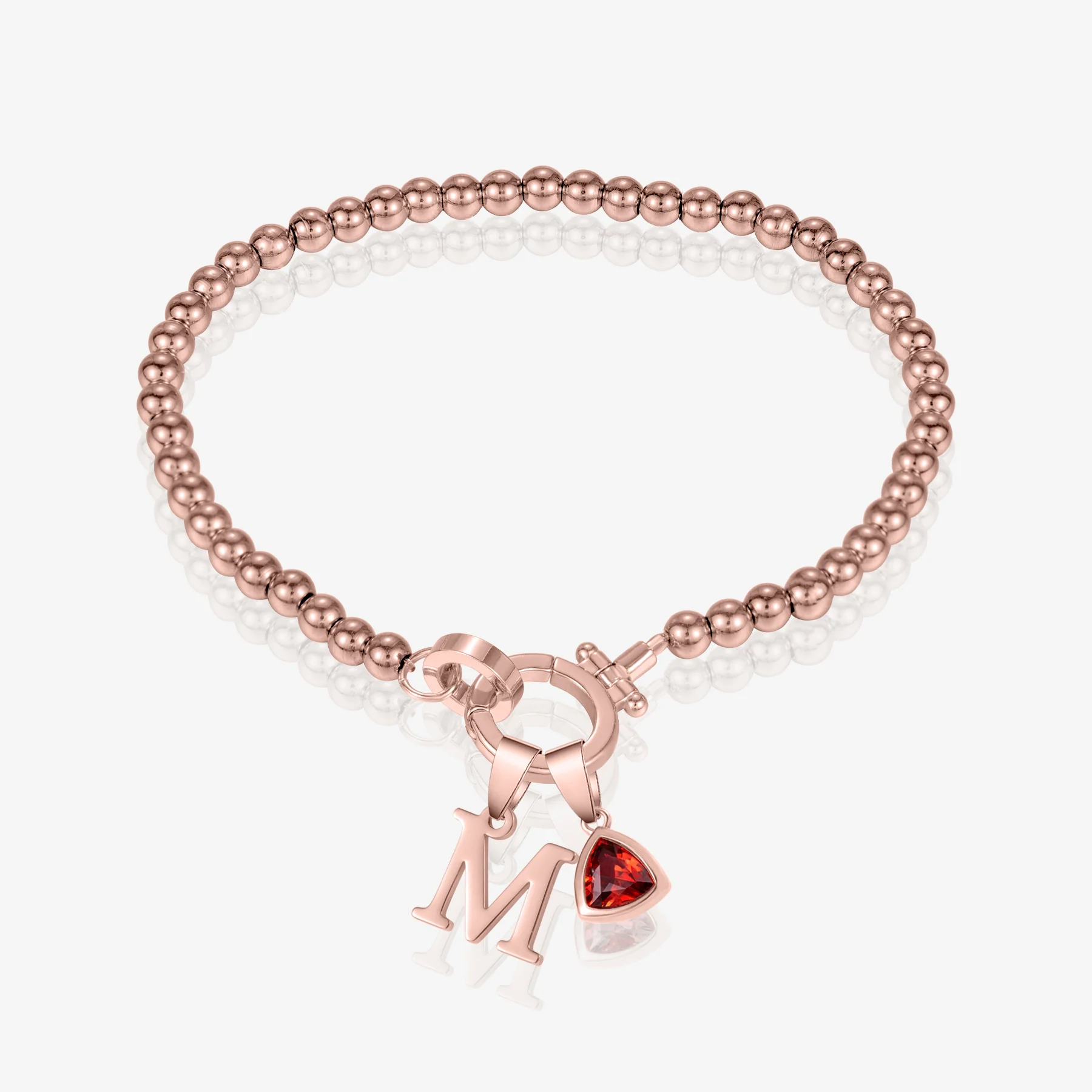 Initial Birthstone w/ Beaded Bracelet - Image 7