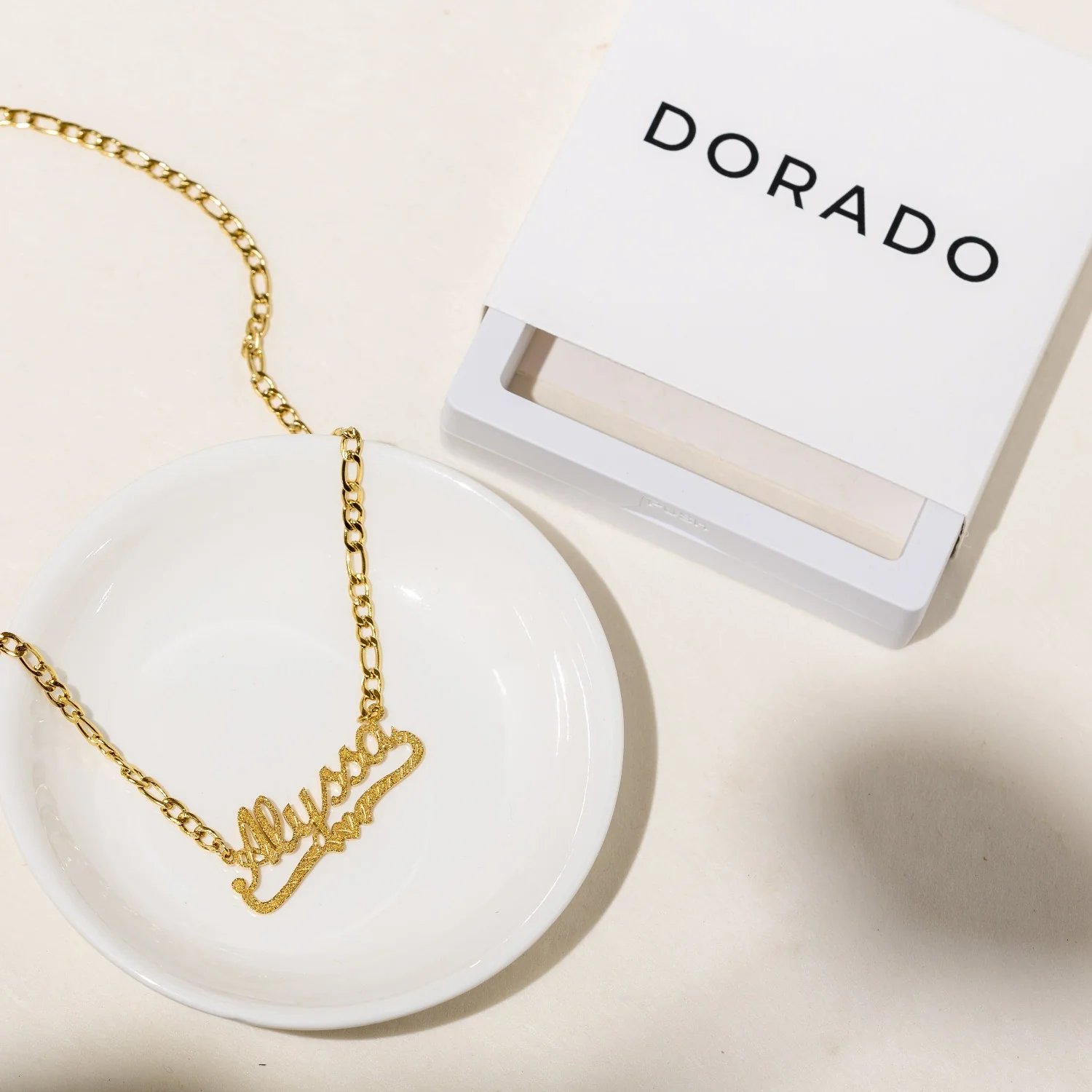 Kids Diamond Cut Heart Name Necklace - Image 4