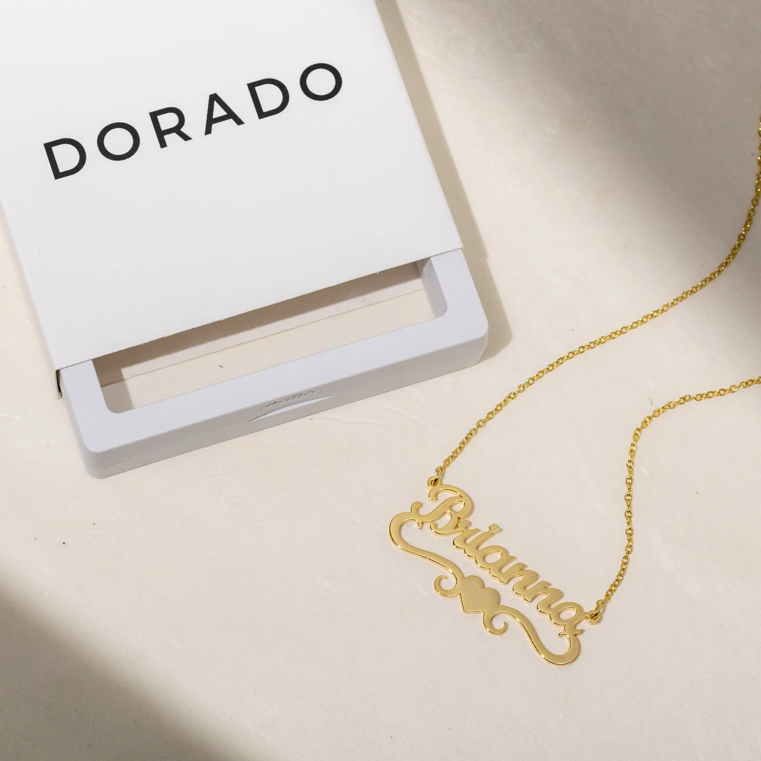 Kids Love Heart Name Necklace - Image 2