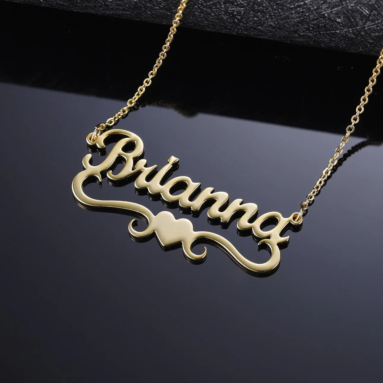 Kids Love Heart Name Necklace - Image 3