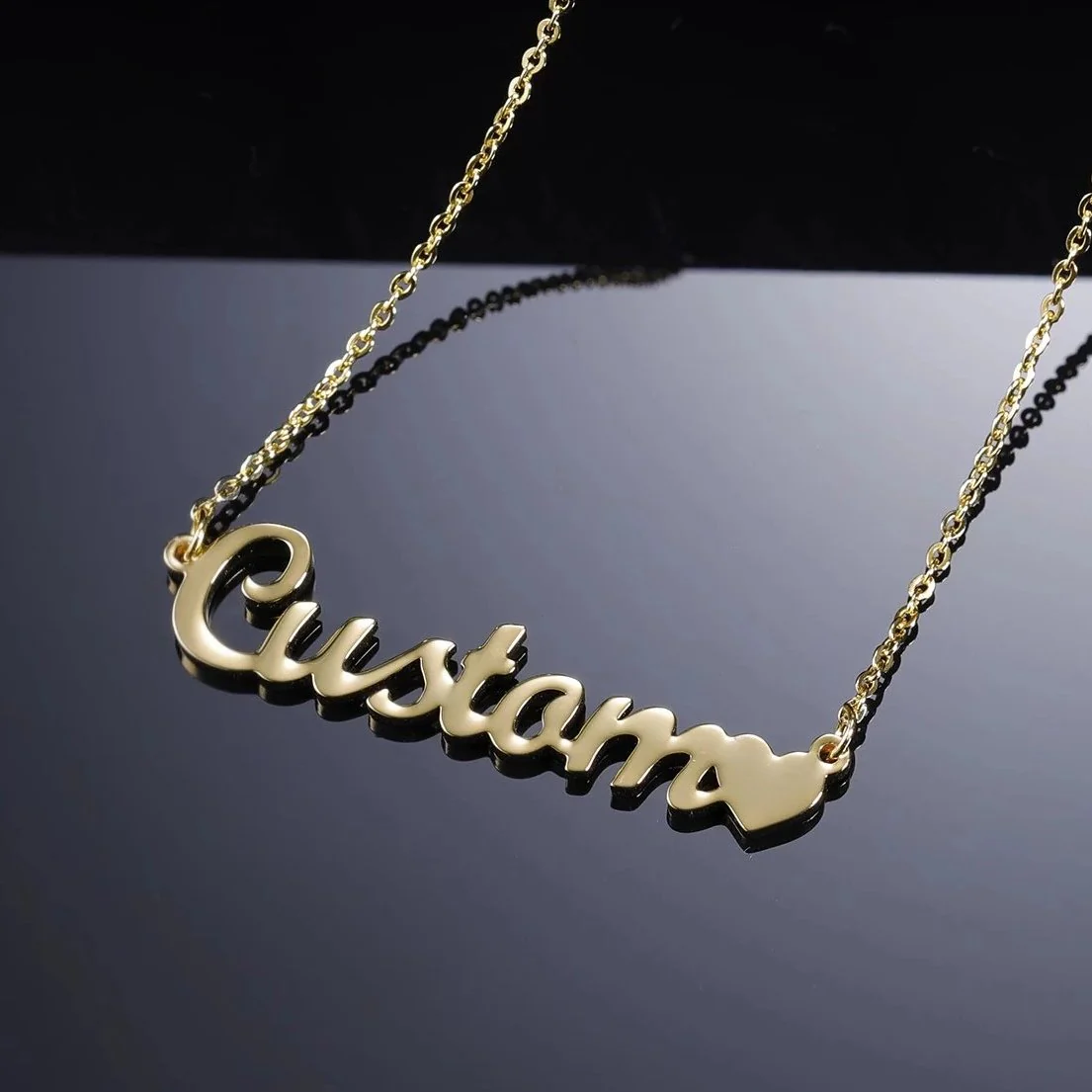 Kids Name Heart Necklace - Image 4