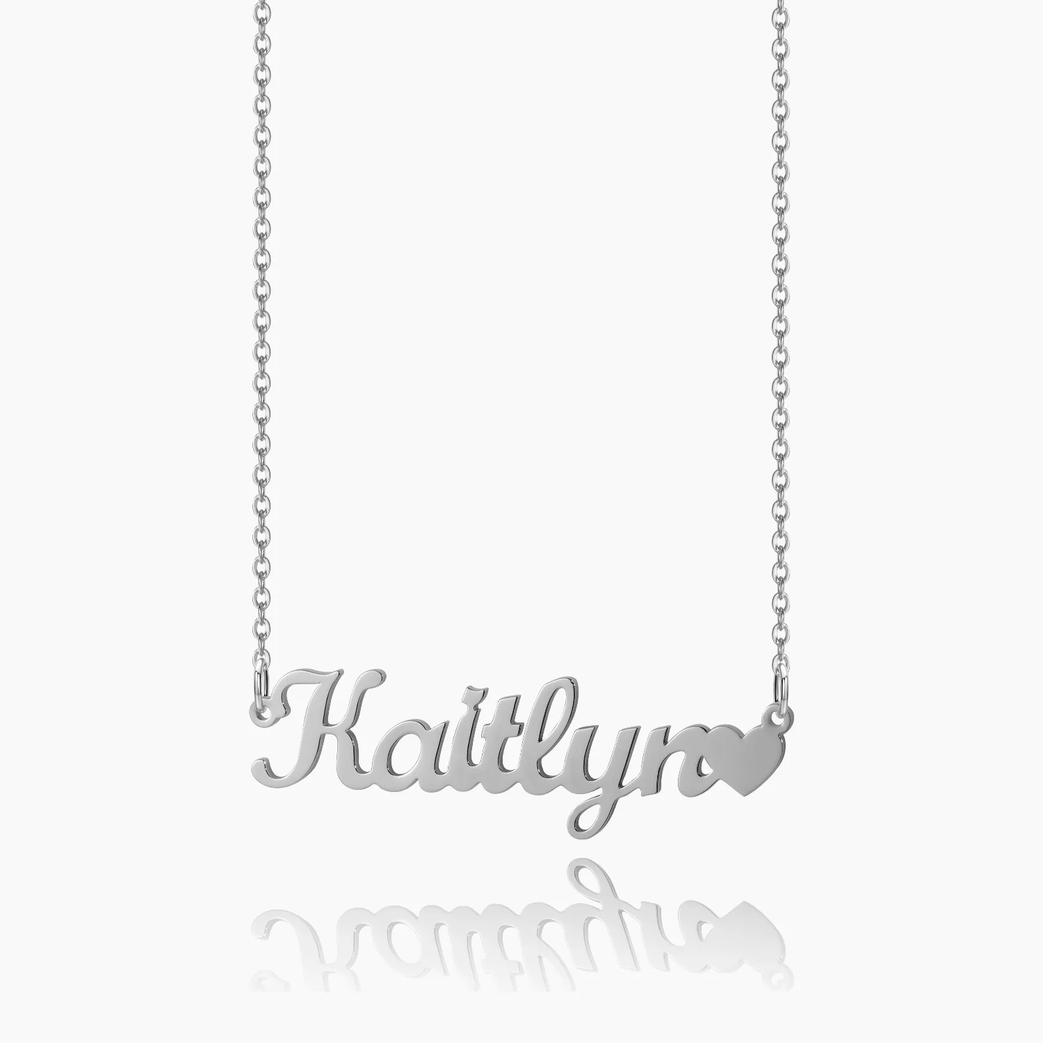 Kids Name Heart Necklace - Image 5
