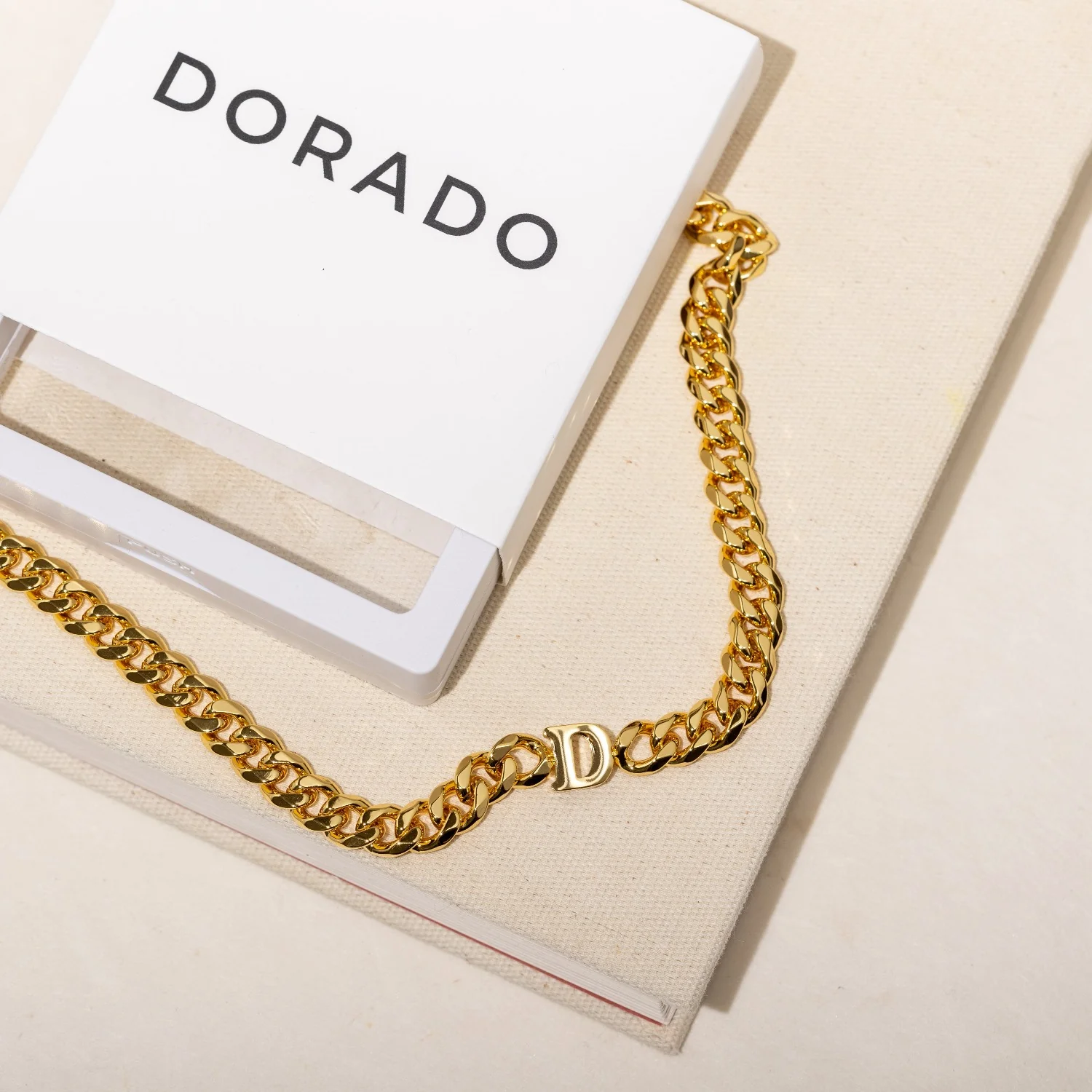 Letter Choker w/ XL Cuban Chain - Image 4