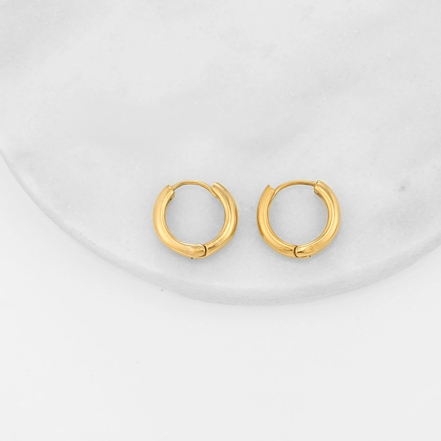 Minimal Huggie Earrings - Image 3