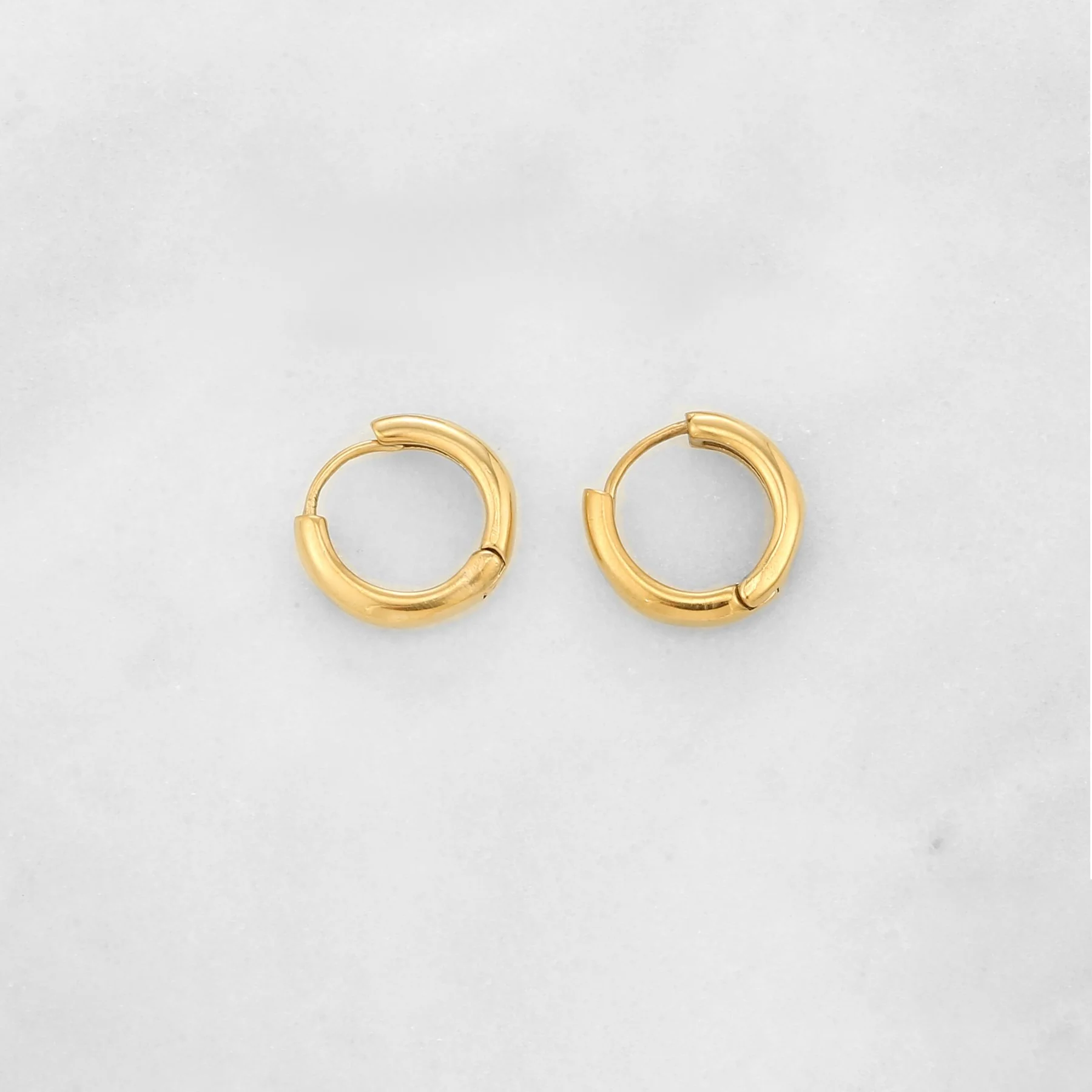 Minimal Huggie Earrings - Image 4