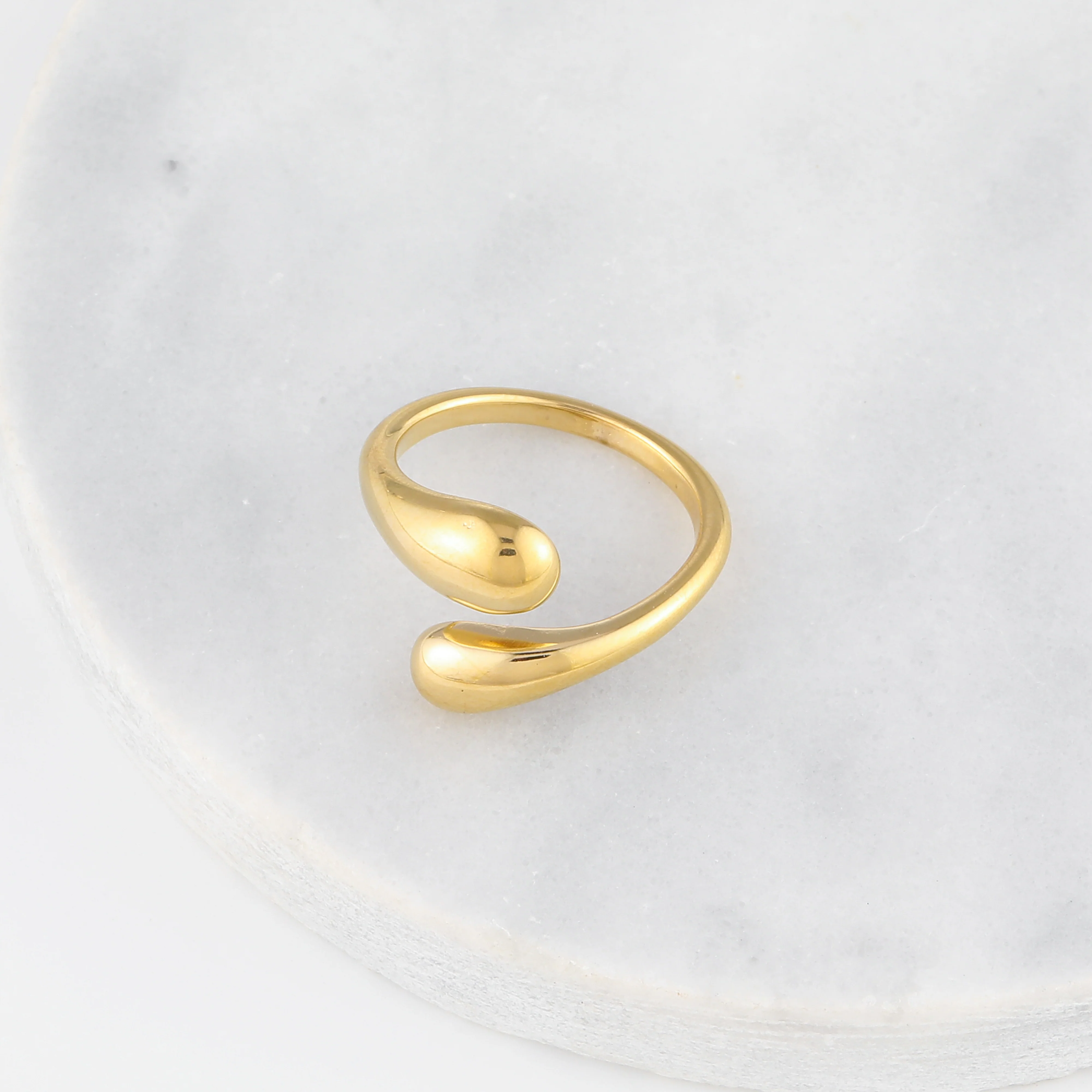 Open Twist Drop Ring - Image 5