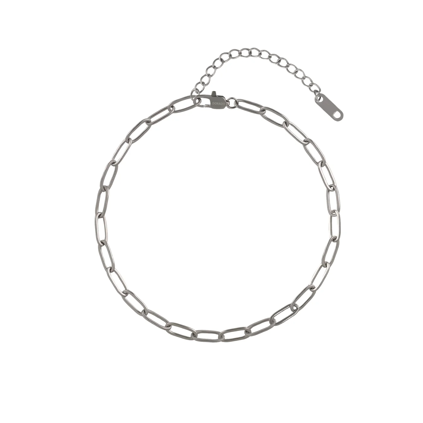 Paper Clip Anklet - 4mm - Image 2
