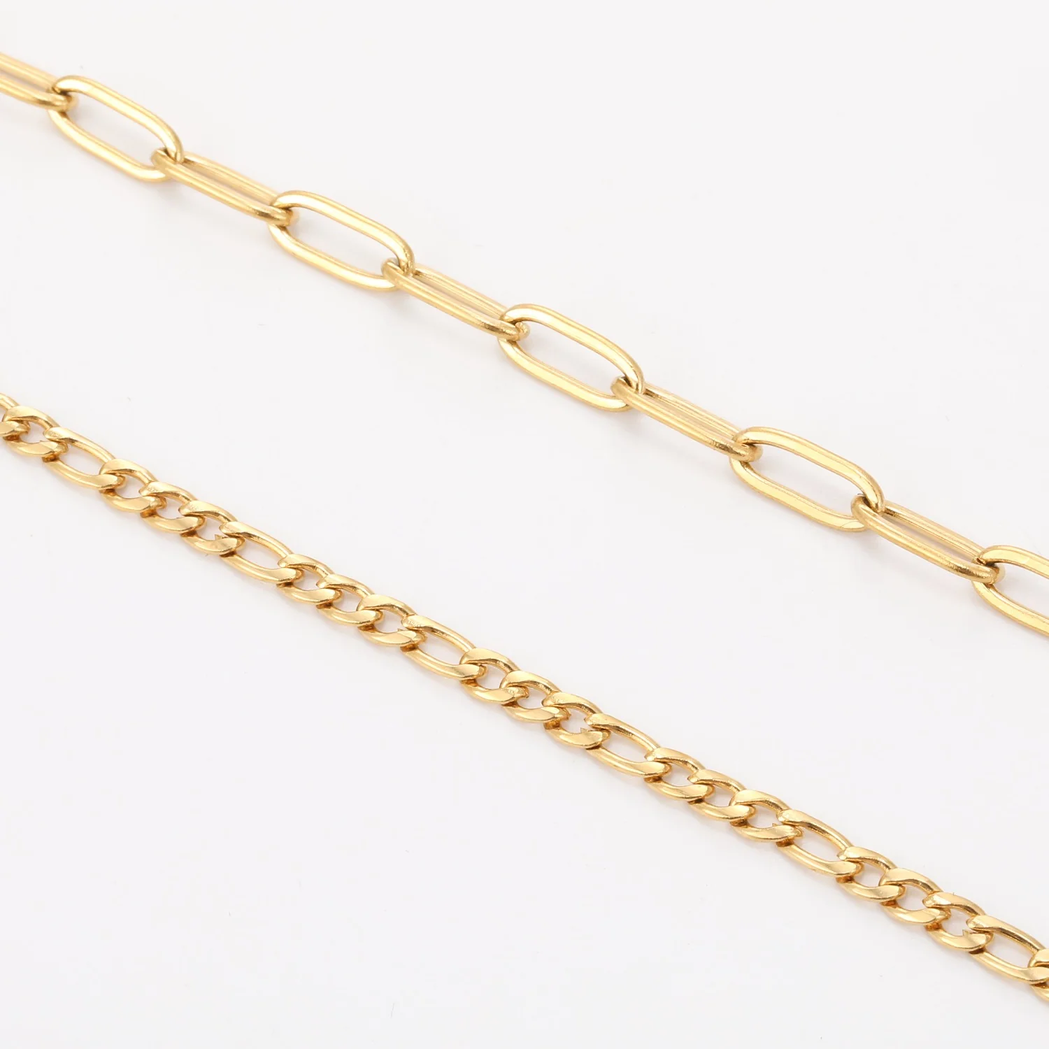 Paperclip Figaro Bracelet Set - Image 3