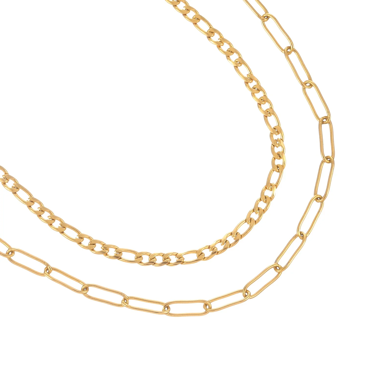 Paperclip Figaro Bracelet Set - Image 6