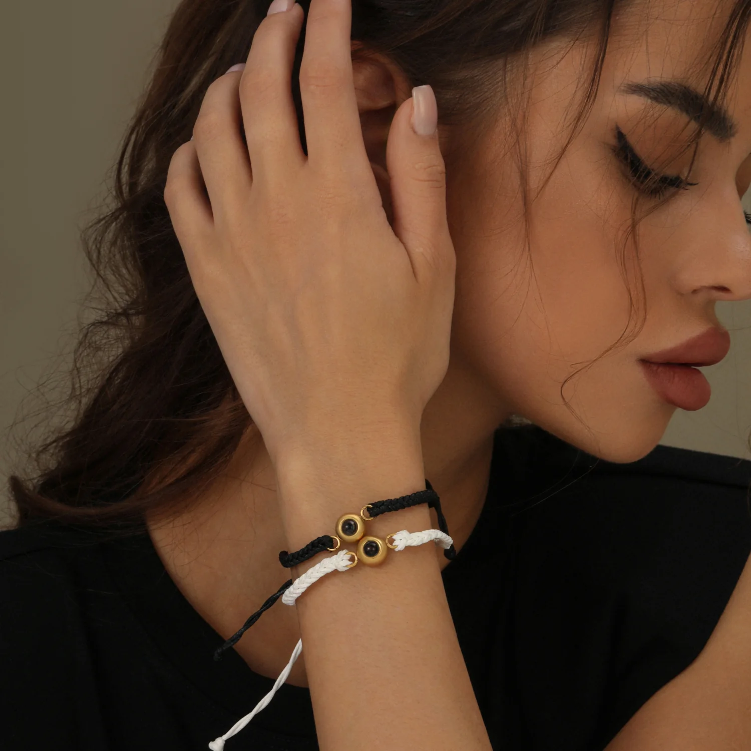 Personalized Circle Photo Bracelet - Image 3