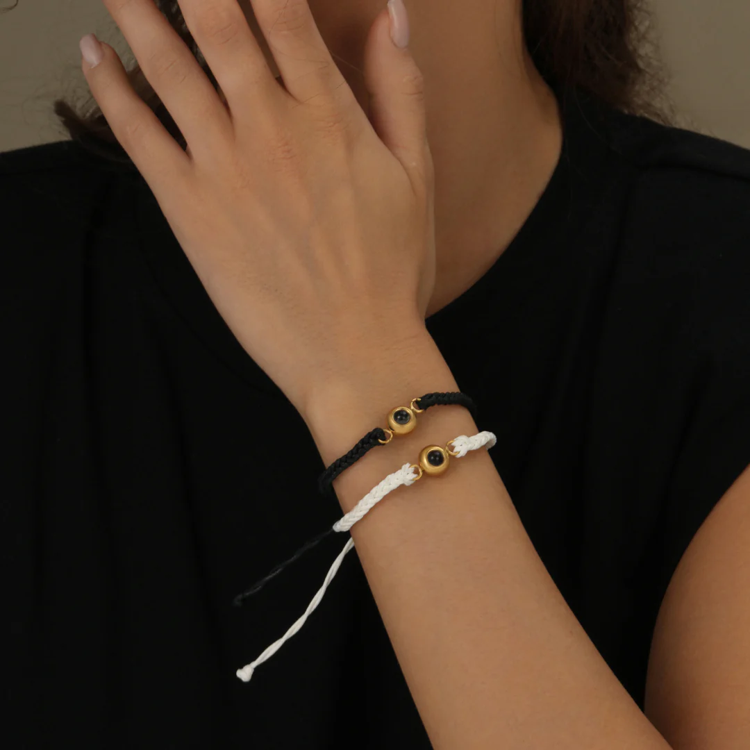Personalized Circle Photo Bracelet - Image 4