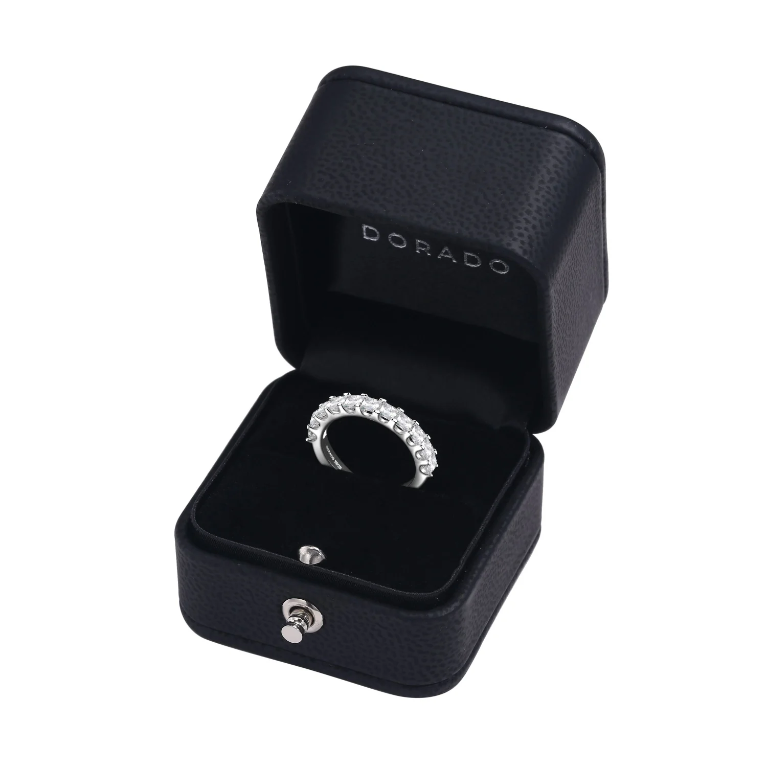 Princess Cut Moissanite Half Eternity Band - Image 3