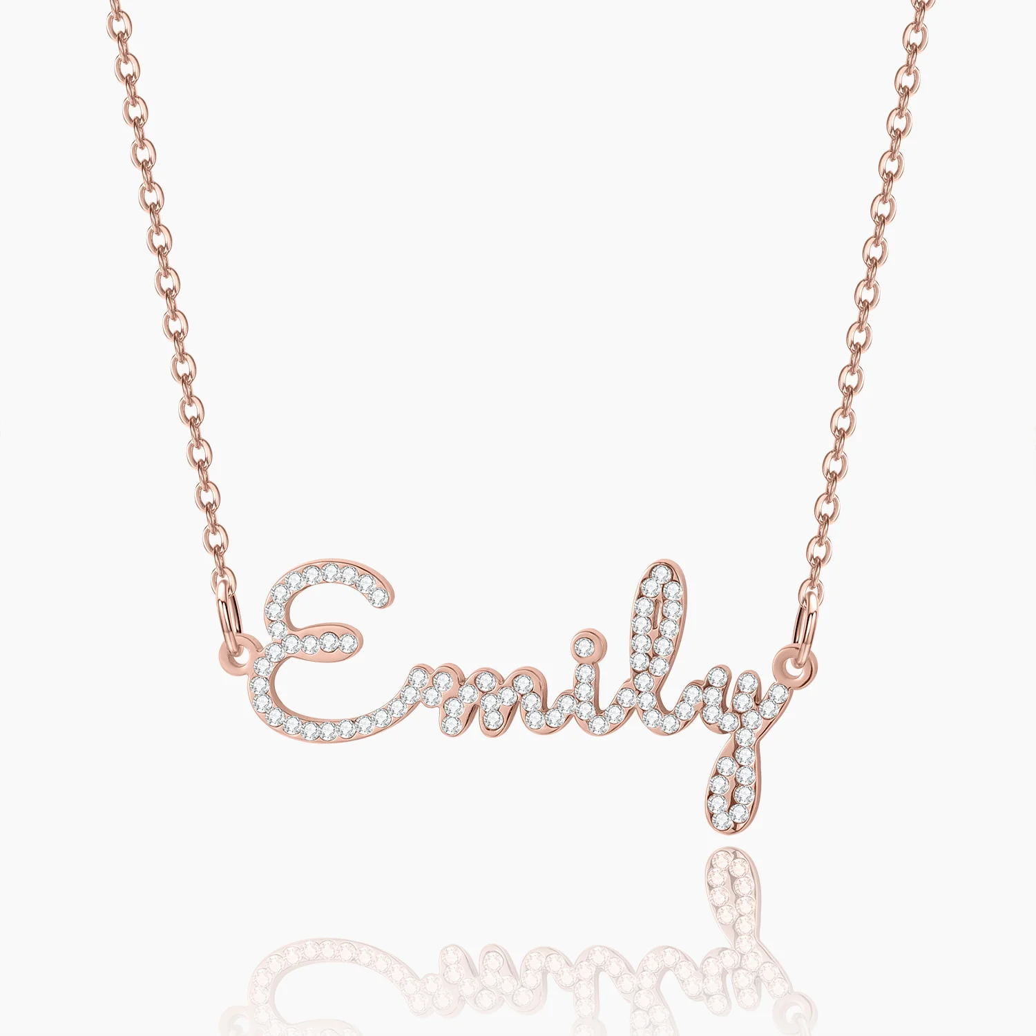 Script Iced Name Necklace - Image 5