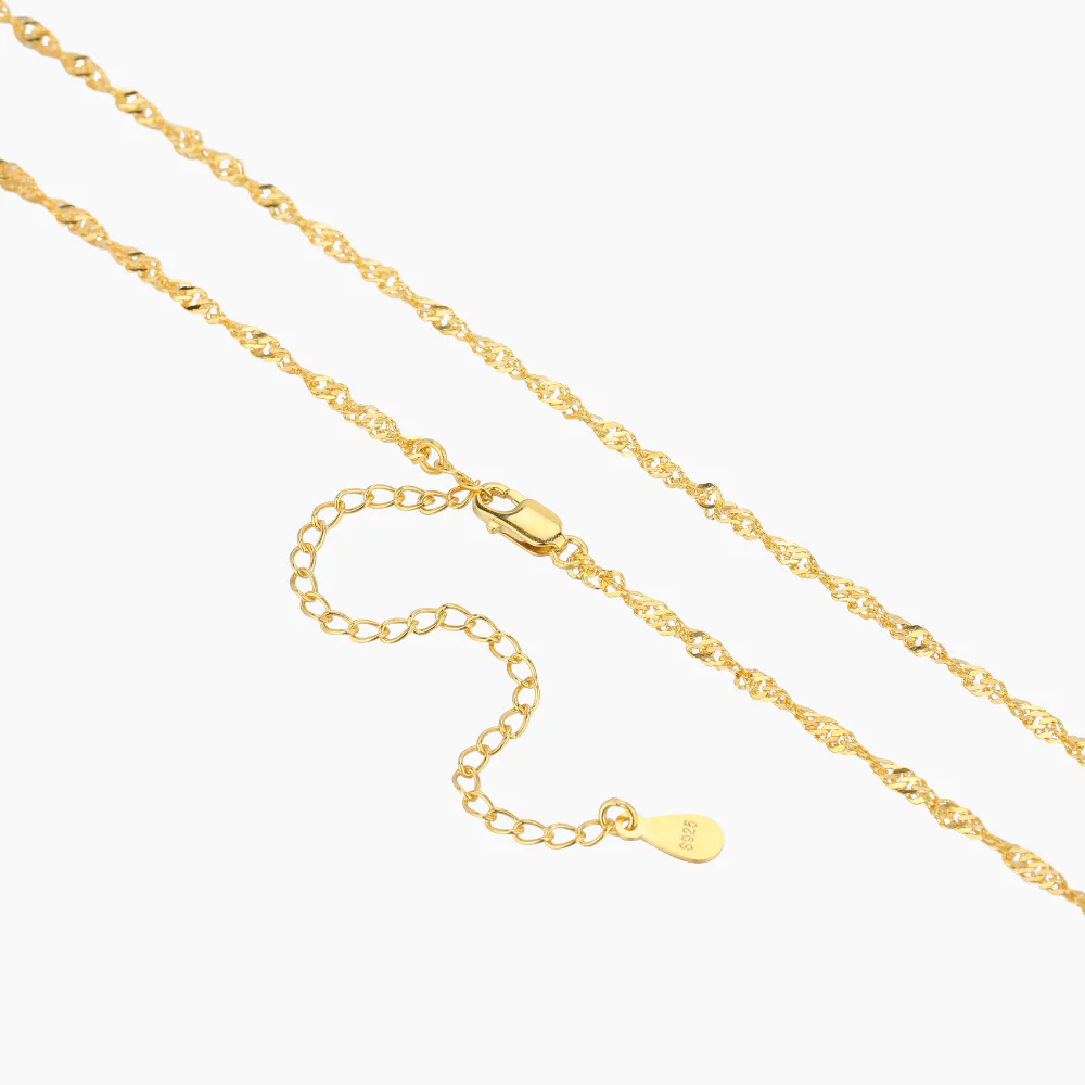 Singapore Chain Necklace - 2mm - Image 4