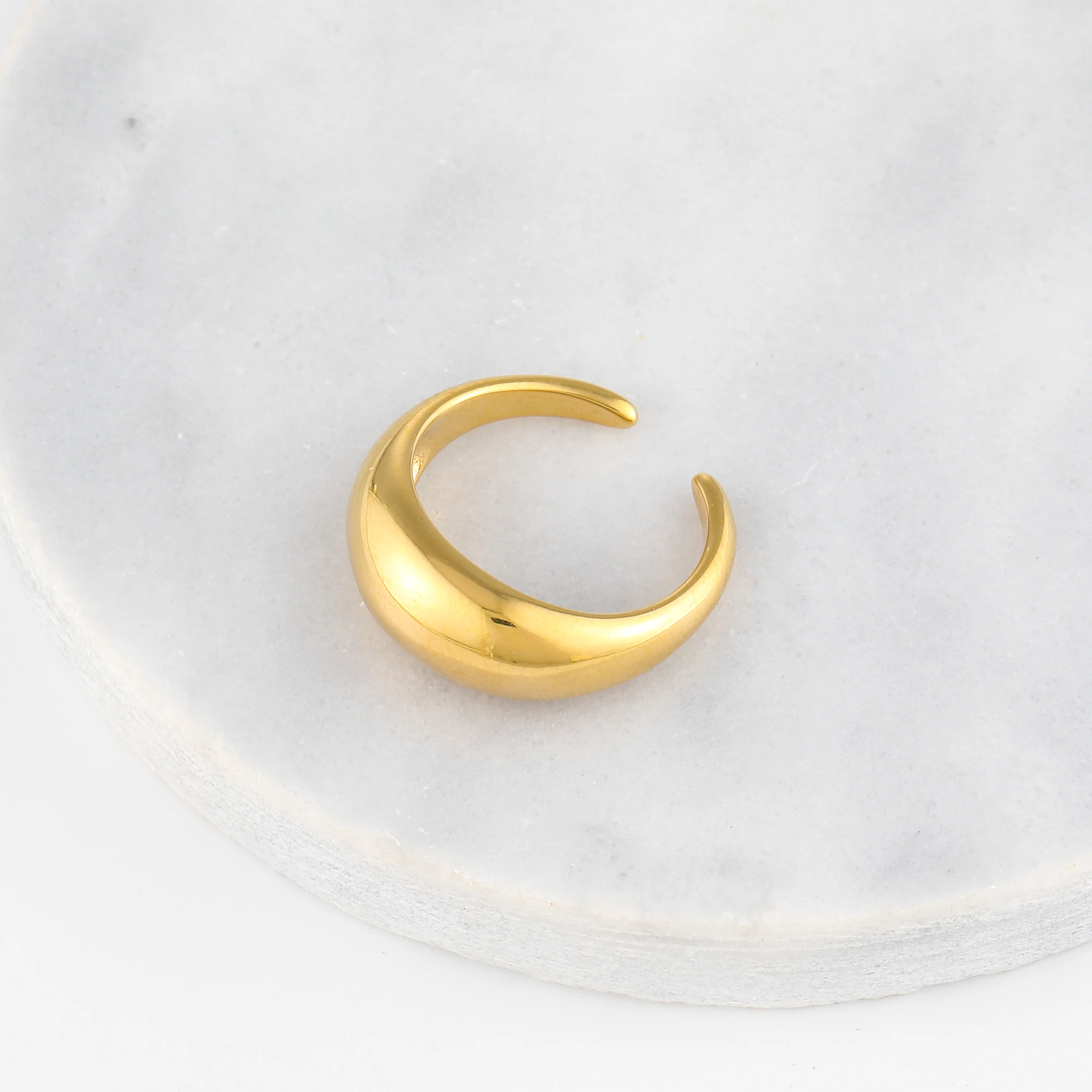 Slim Bold Dome Ring - Image 5