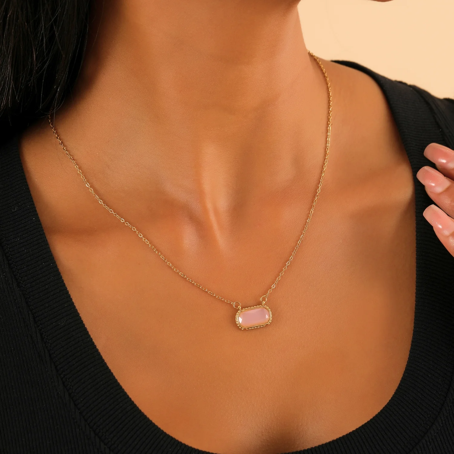 Stone Pendant Necklace - Image 3