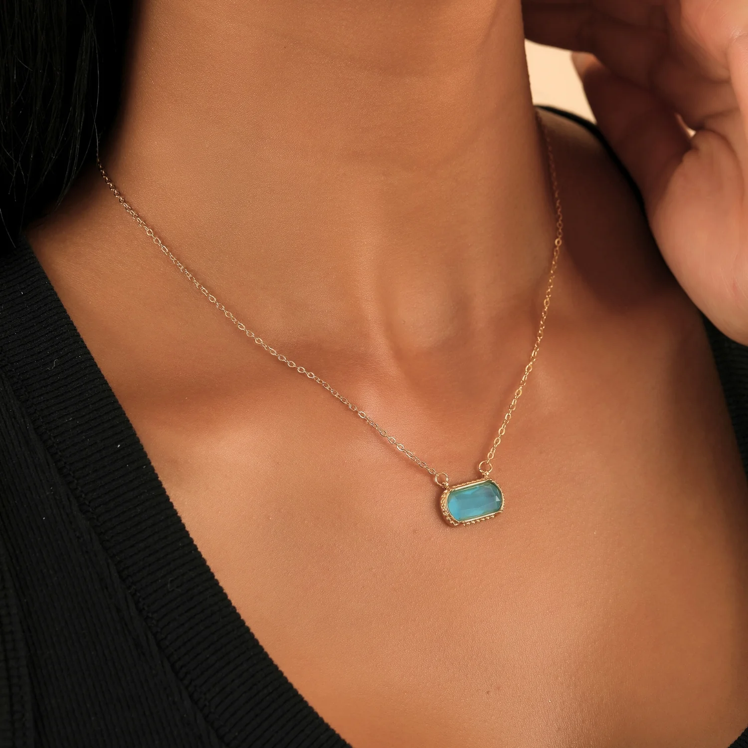 Stone Pendant Necklace - Image 7