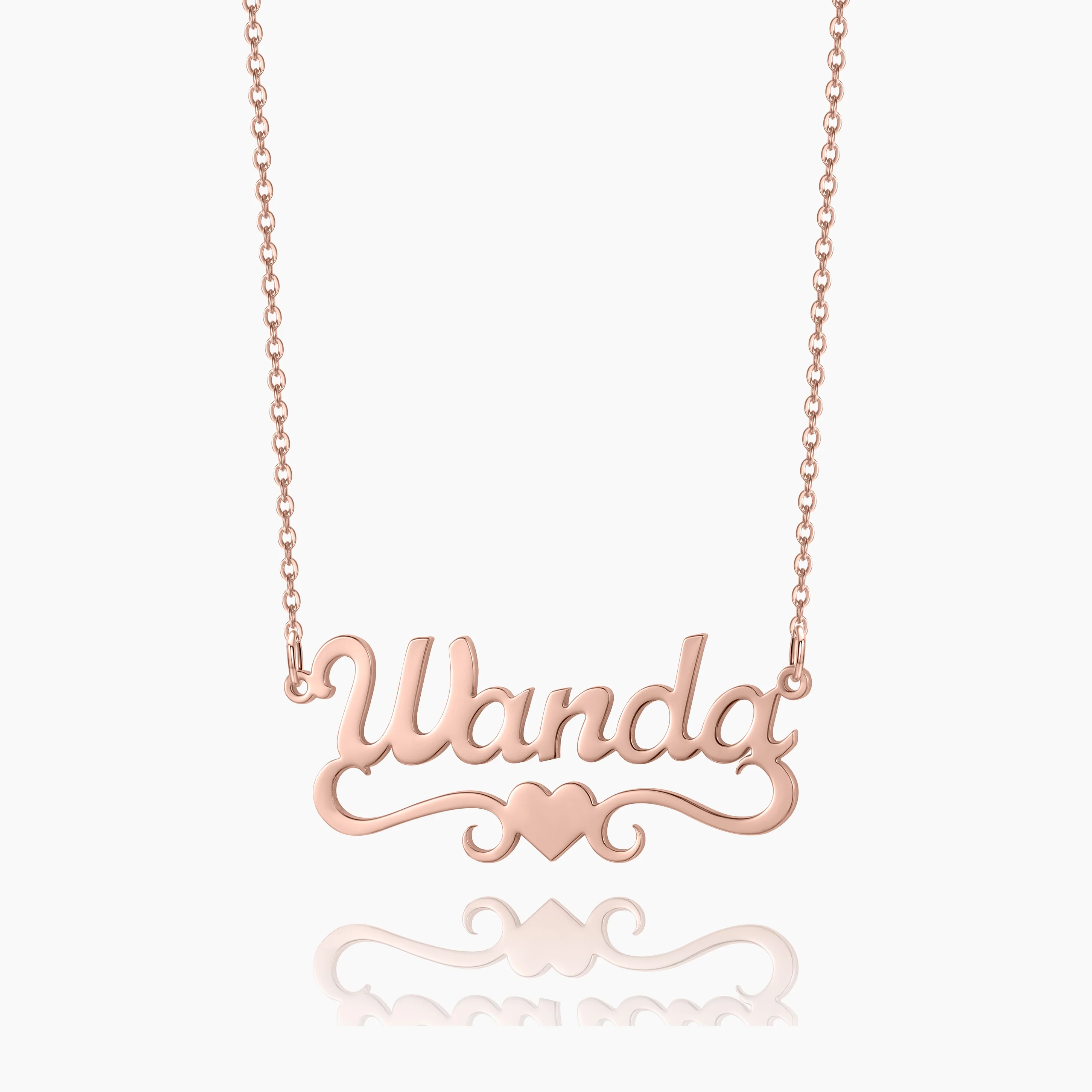 Love Heart Name Necklace - Image 8