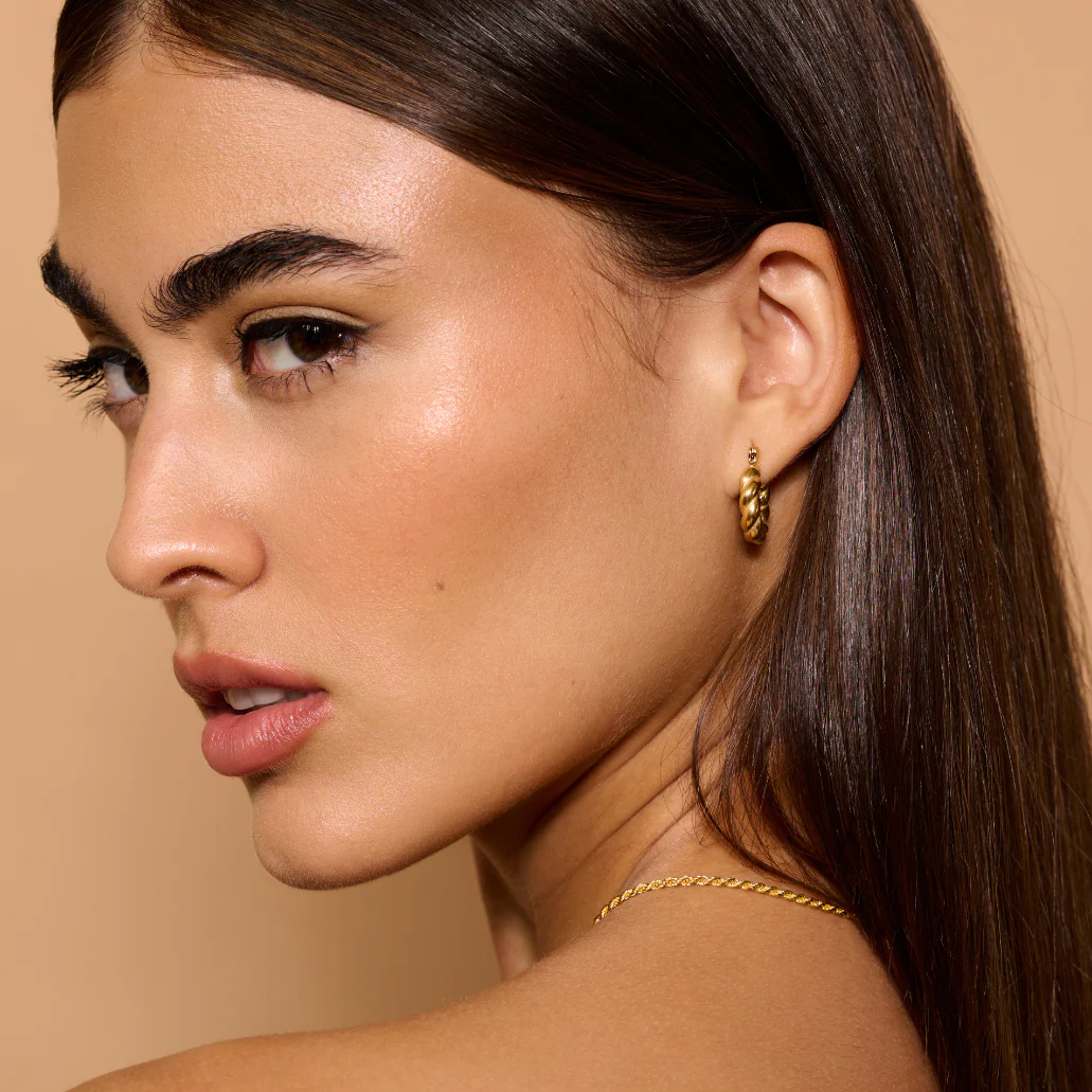 Twist Hoop Earrings - Image 3