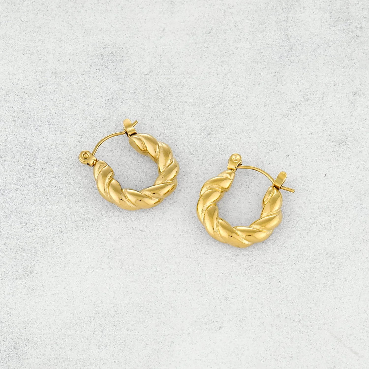 Twist Hoop Earrings - Image 5