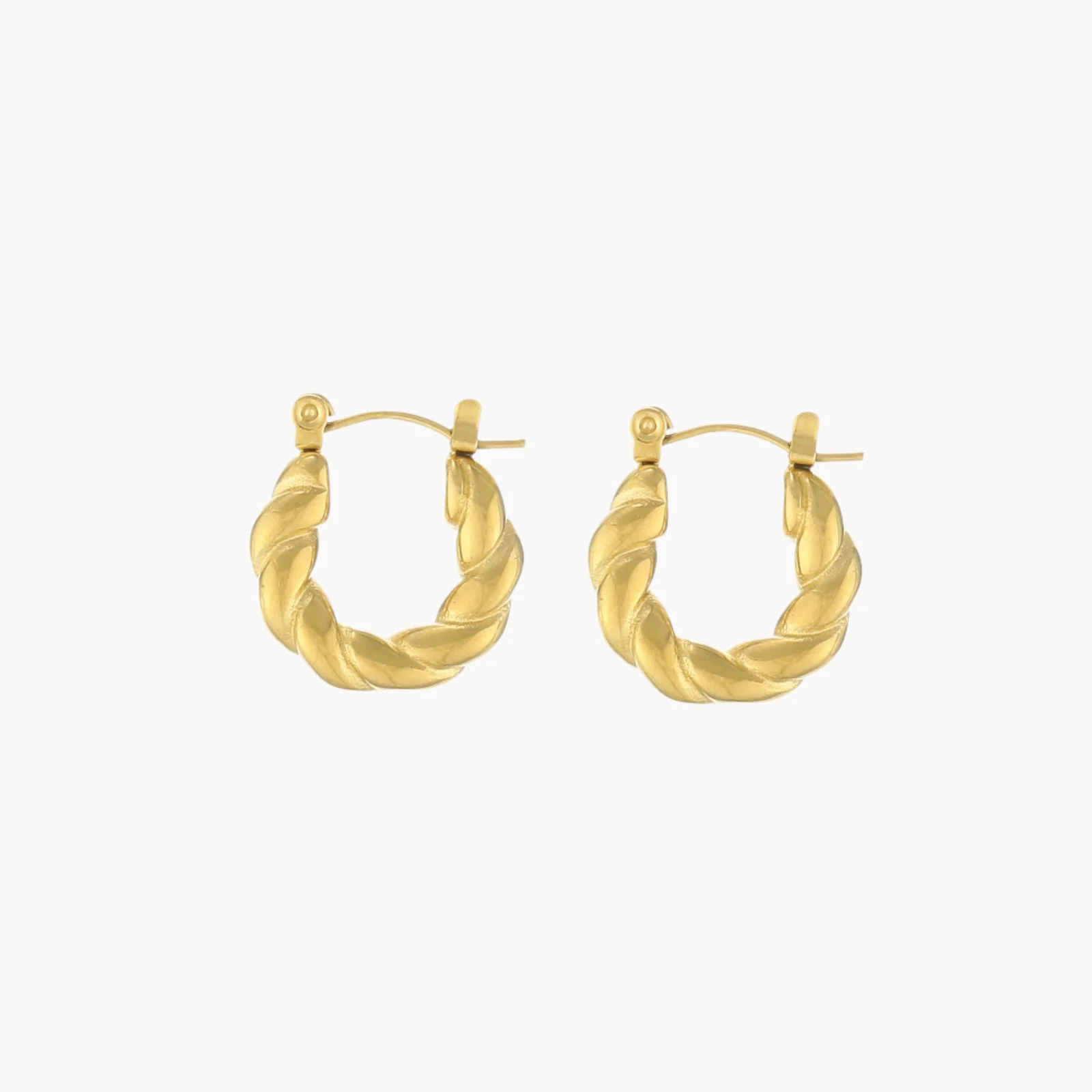 Twist Hoop Earrings - Image 6