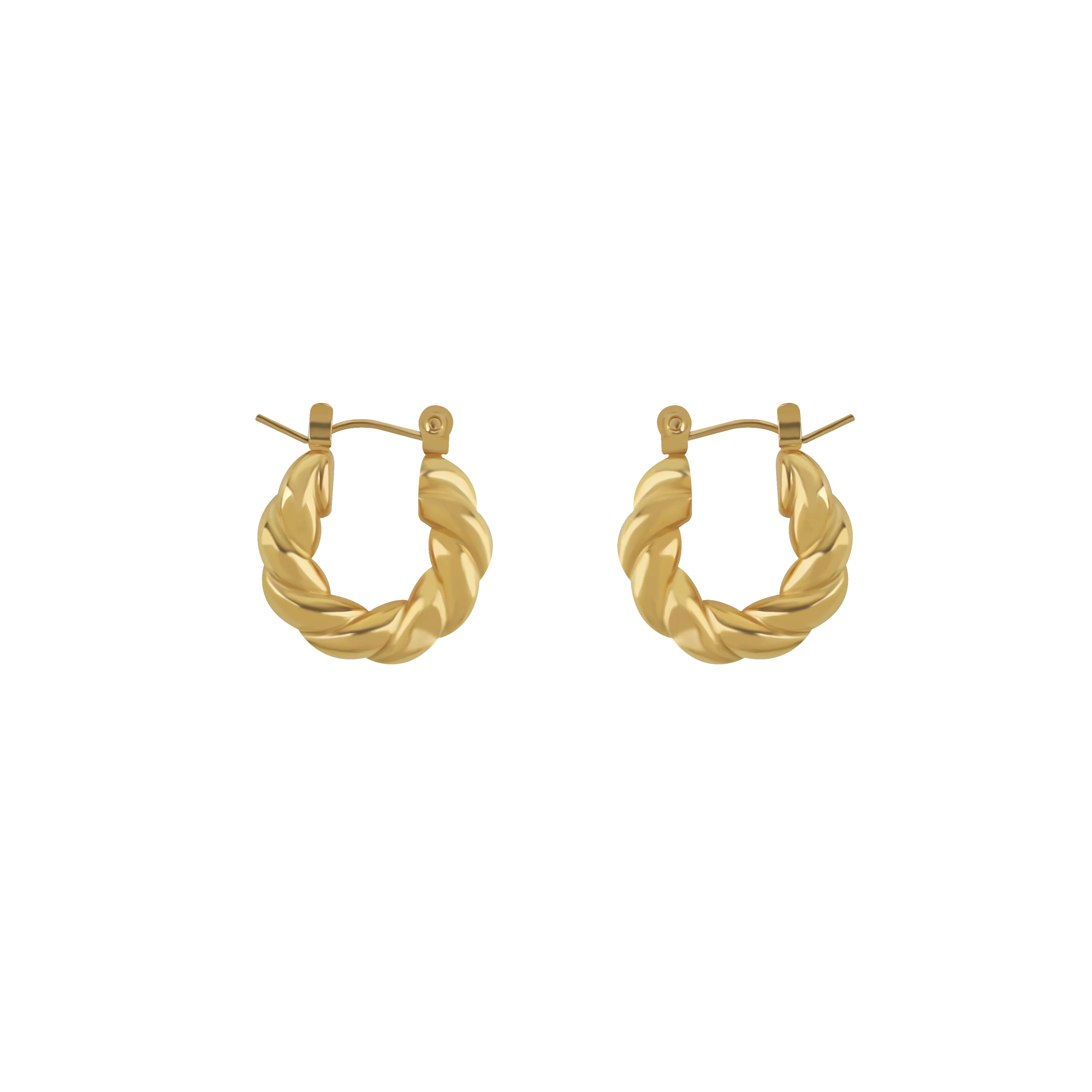 Twist Hoop Earrings - Image 7