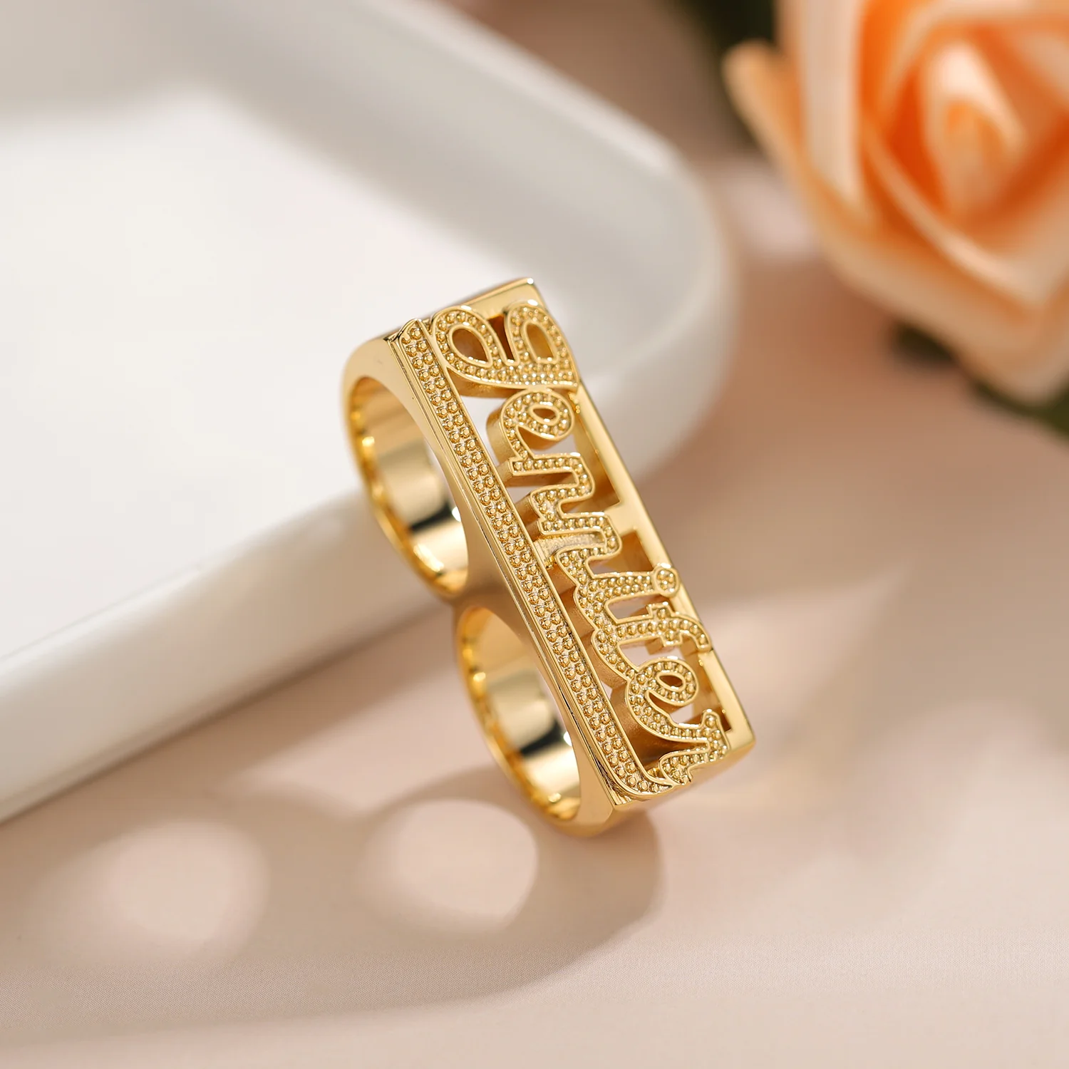 Two Finger Name Ring - Image 3