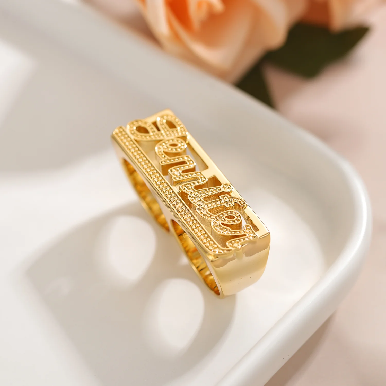 Two Finger Name Ring - Image 6