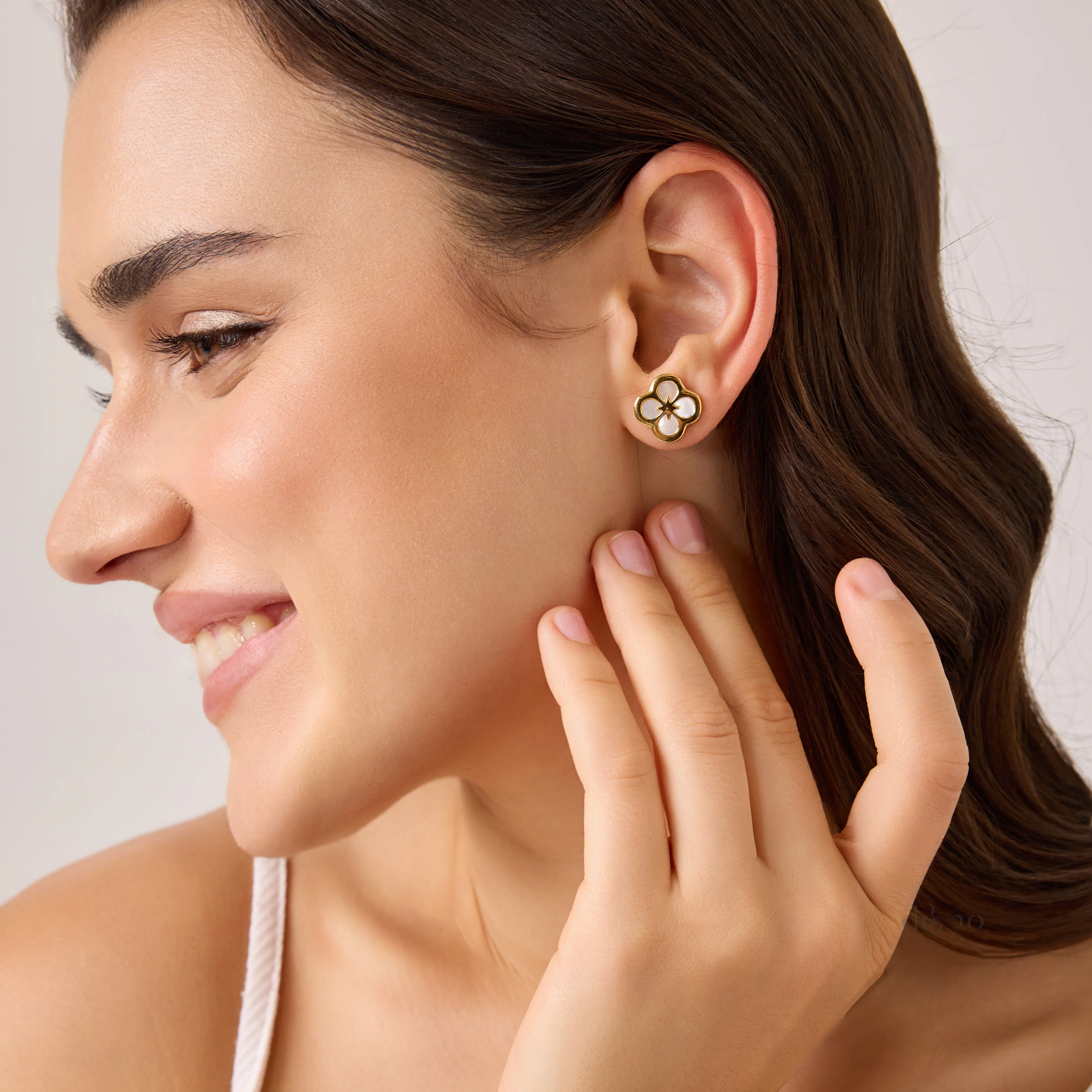 Ventura Clover Stud Earrings - Image 3
