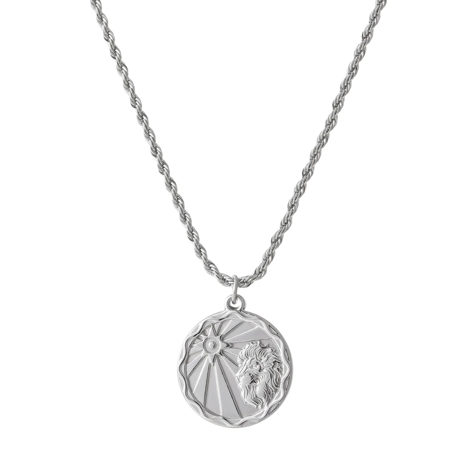 Zodiac Coin Necklace w/ Rope Chain - Image 17